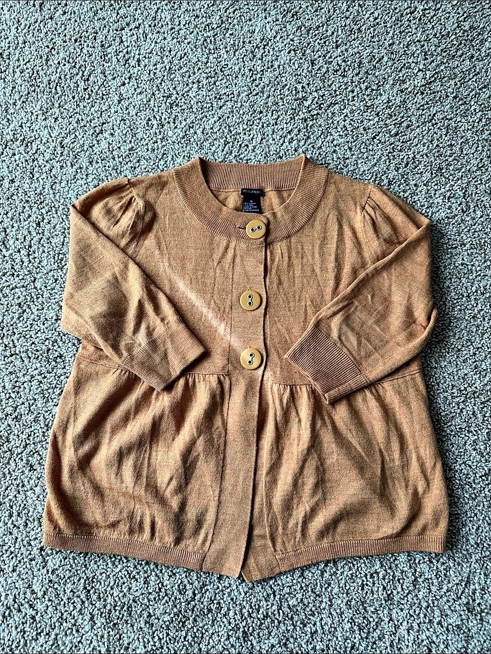 maurices women’s Brown Button Front Sweater Size XL